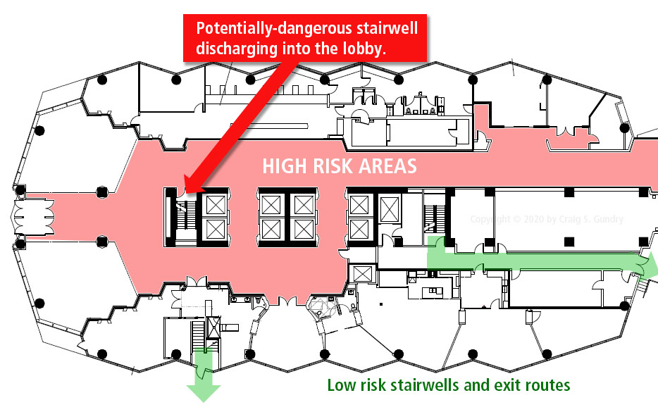 Stairwell Escape During Active Shooter Events